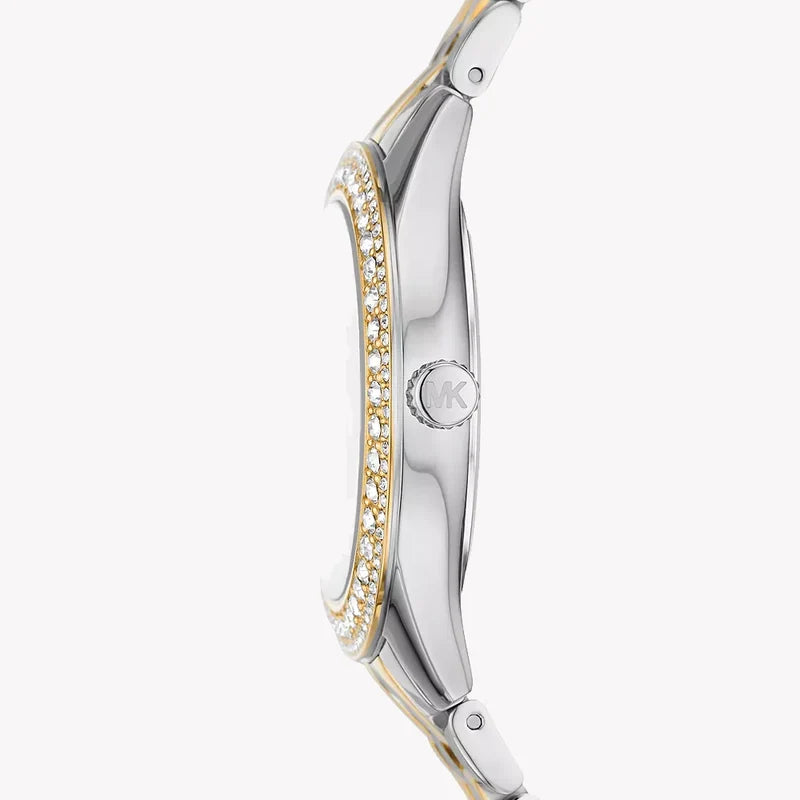 Michael Kors Harlowe Quartz Crystal Silver Dial Ladies Watch MK4811