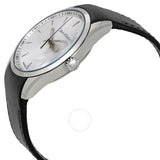 Calvin Klein Bold White Dial Black Leather Men's Watch K5A311C6 - The Watches Men & Co #2