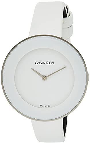 Calvin Klein Chic women's watch side angle showing circular case and strap