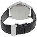 Calvin Klein Formality Silver Dial Black Leather Men's Watch K4M211C6 - The Watches Men & Co #3