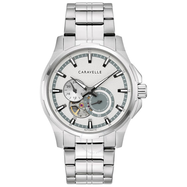 Caravelle Dress Chronograph Automatic Silver Dial Men's Watch 43A159 - The Watches Men & Co