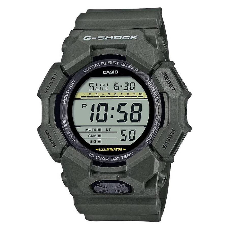 Casio G-Shock Alarm World Time Quartz Digital Men's Watch GD-010-3DR - The Watches Men & Co