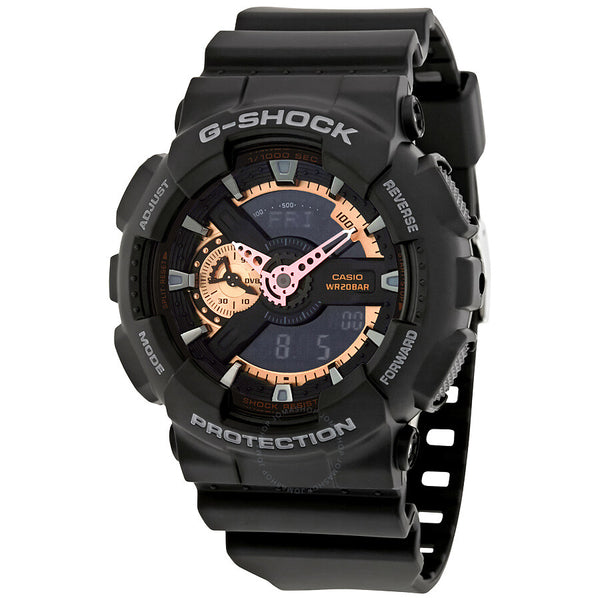 Casio G-Shock Black Dial Resin Men's Watch GA110RG-1A - The Watches Men & Co