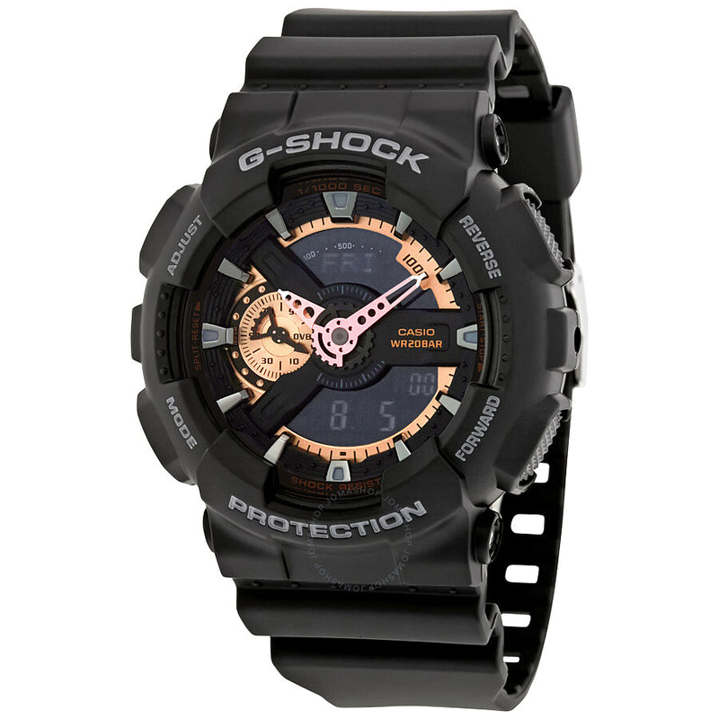 Casio G-Shock Black Dial Resin Men's Watch GA110RG-1A - The Watches Men & Co