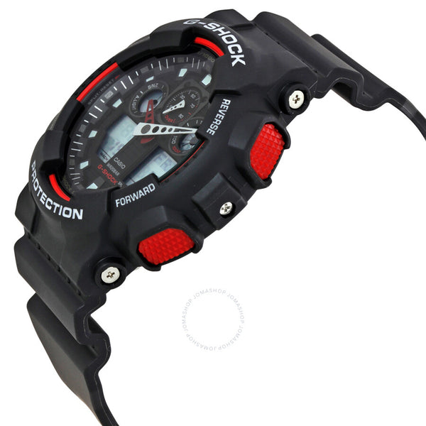 Casio G-Shock Black Resin Strap Men's Watch GA100-1A4 - The Watches Men & Co #2