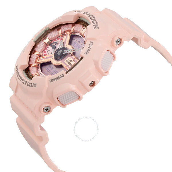 Casio G-Shock Digital Dial Pink Resin Ladies Watch GMAS110MP-4A1 - The Watches Men & Co #2