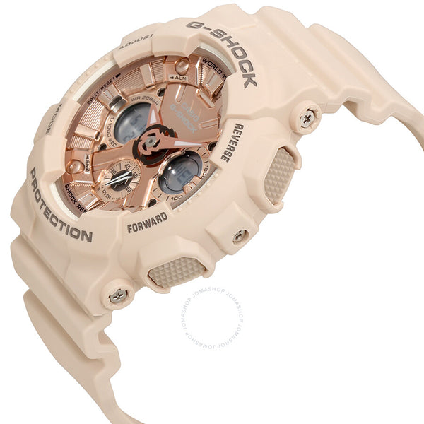 Casio G-Shock Rose Gold-Tone Dial Unisex Watch GMA-S120MF-4ACR - The Watches Men & Co #2