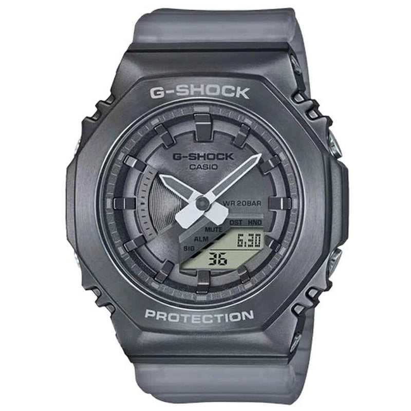 Casio G-Shock Alarm Quartz Analog-Digital Grey Dial Ladies Watch GM-S2100MF-1ADR - The Watches Men & Co