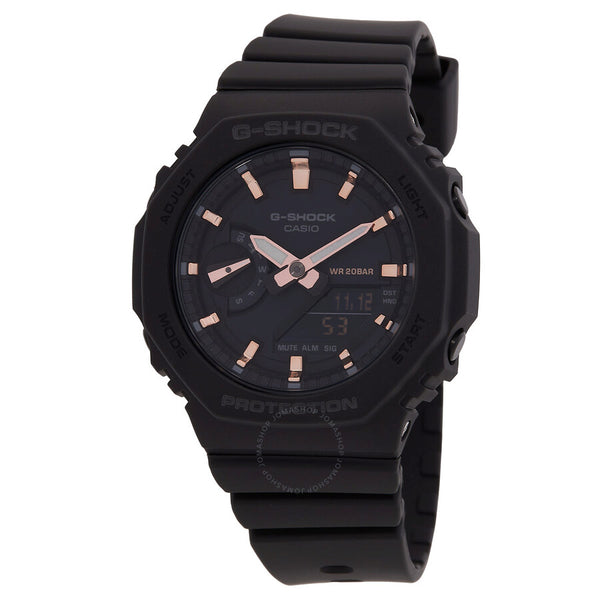 Casio G-Shock Alarm World Time Quartz Analog-Digital Black Dial Ladies Watch GMA-S2100-1A - The Watches Men & Co