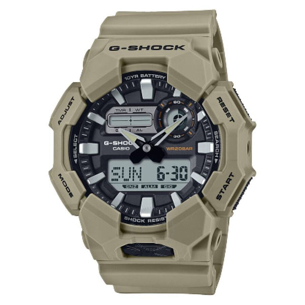 Casio G-Shock Alarm World Time Quartz Analog-Digital Watch GA-010-5ADR - The Watches Men & Co