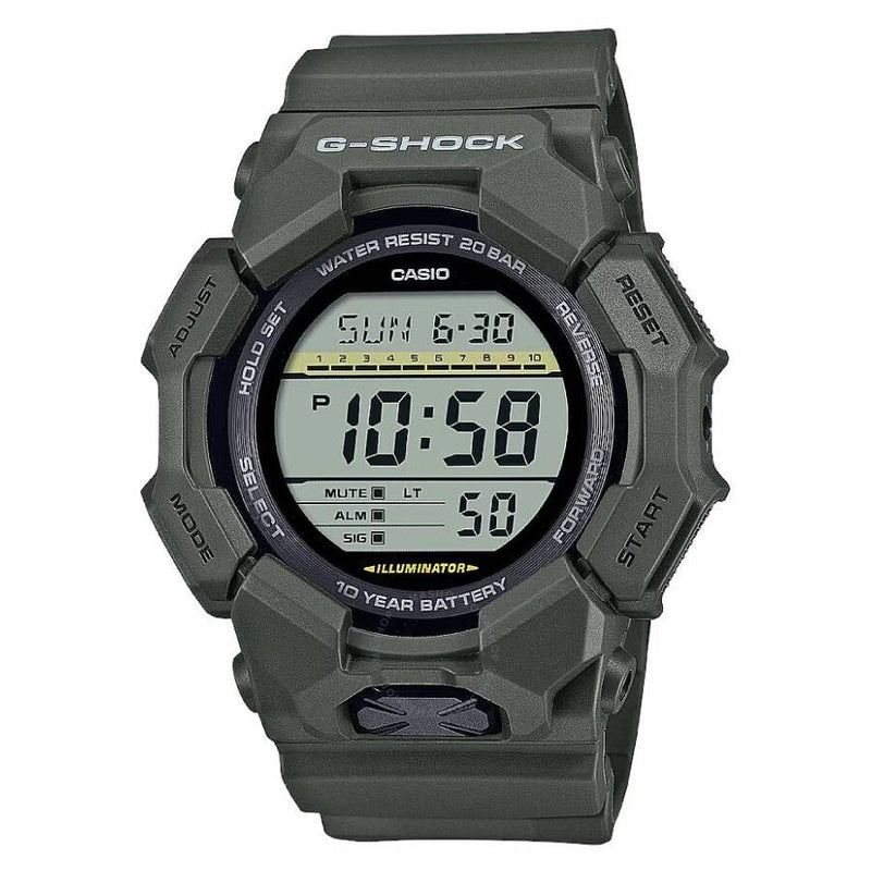 Casio G-Shock Alarm World Time Quartz Digital Men's Watch GD-010-3DR - The Watches Men & Co