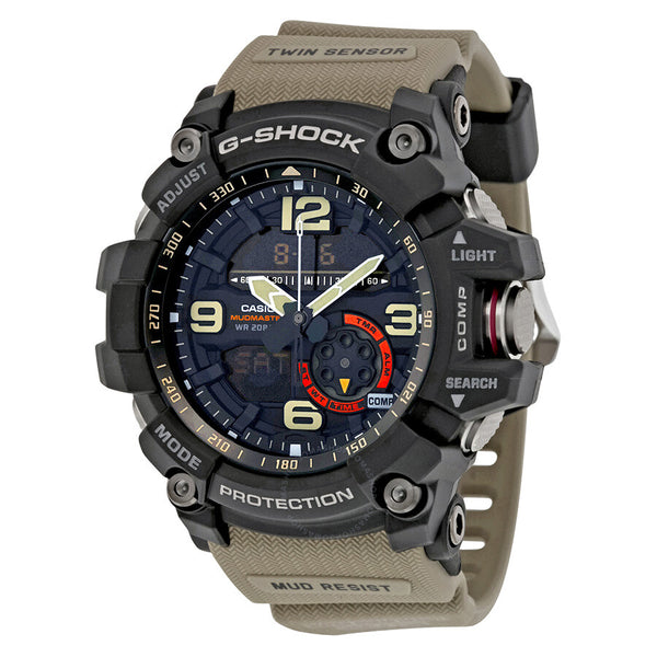 Casio G-Shock Black Dial Tan Resin Strap Men's Watch GG1000-1A5 - The Watches Men & Co