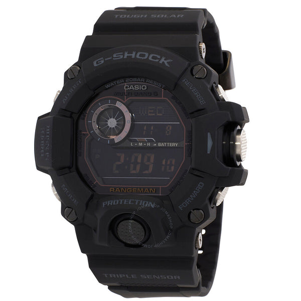 Casio G-Shock Master Of G Land Chronograph GMT Quartz Digital Black Dial Men's Watch GW9400-1B - The Watches Men & Co