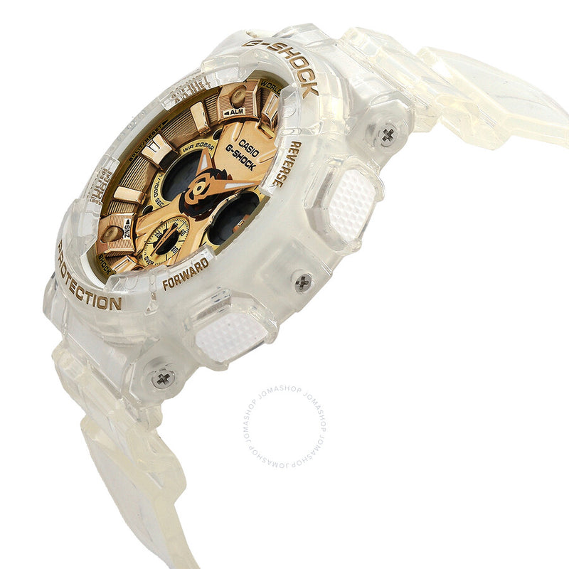 Casio G-Shock Perpetual Quartz Analog-Digital Gold Dial Ladies Watch GMA-S120SG-7A - The Watches Men & Co #2