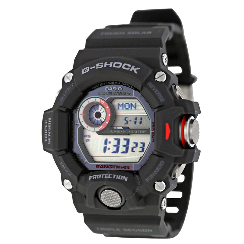 Casio G-Shock Rangeman Multi-Band 6 Atomic Timekeeping Digital Dial Men's Watch GW9400-1 - The Watches Men & Co