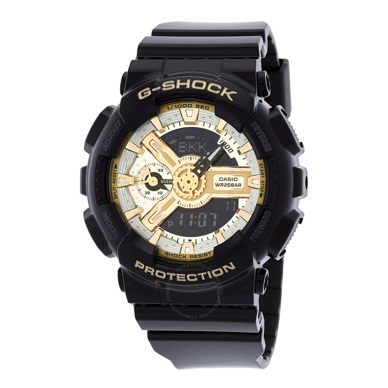 Casio G-Shock World Time Quartz Analog-Digital Black Dial Ladies Watch GMAS110GB-1A - The Watches Men & Co