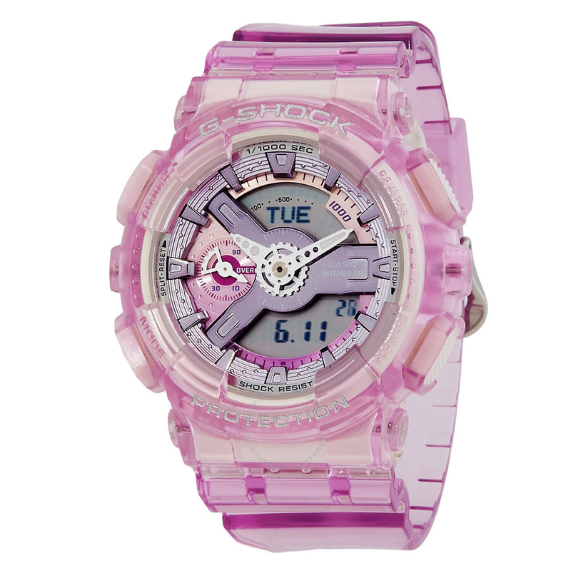 Casio G-Shock World Time Quartz Analog-Digital Ladies Watch GMA-S110VW-4A - The Watches Men & Co