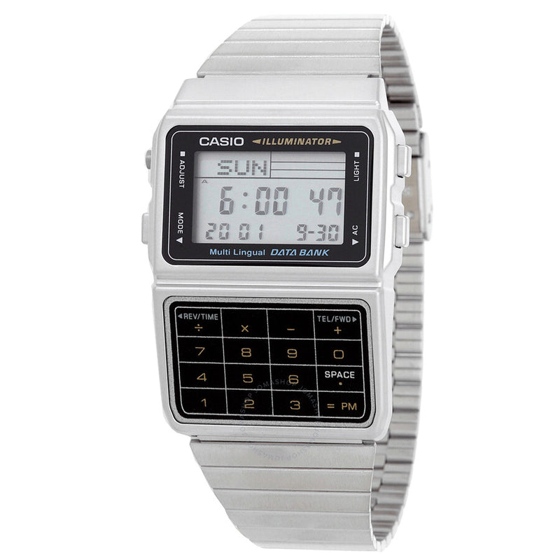 Casio Quartz Digital Databank Calculator Watch DBC-611-1 - The Watches Men & Co