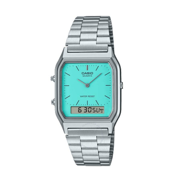 Casio Vintage Quartz Analog-Digital Unisex Watch AQ230A-2A2VT - The Watches Men & Co