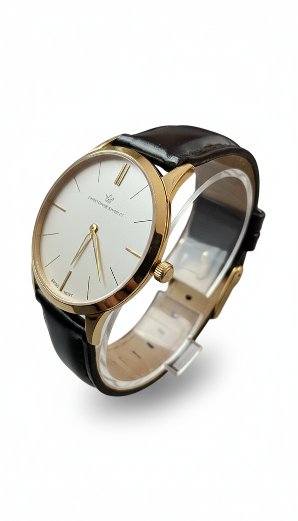 Christopher Kingsley Gold Men’s Swiss Watch - 00000 - Men’s Watches