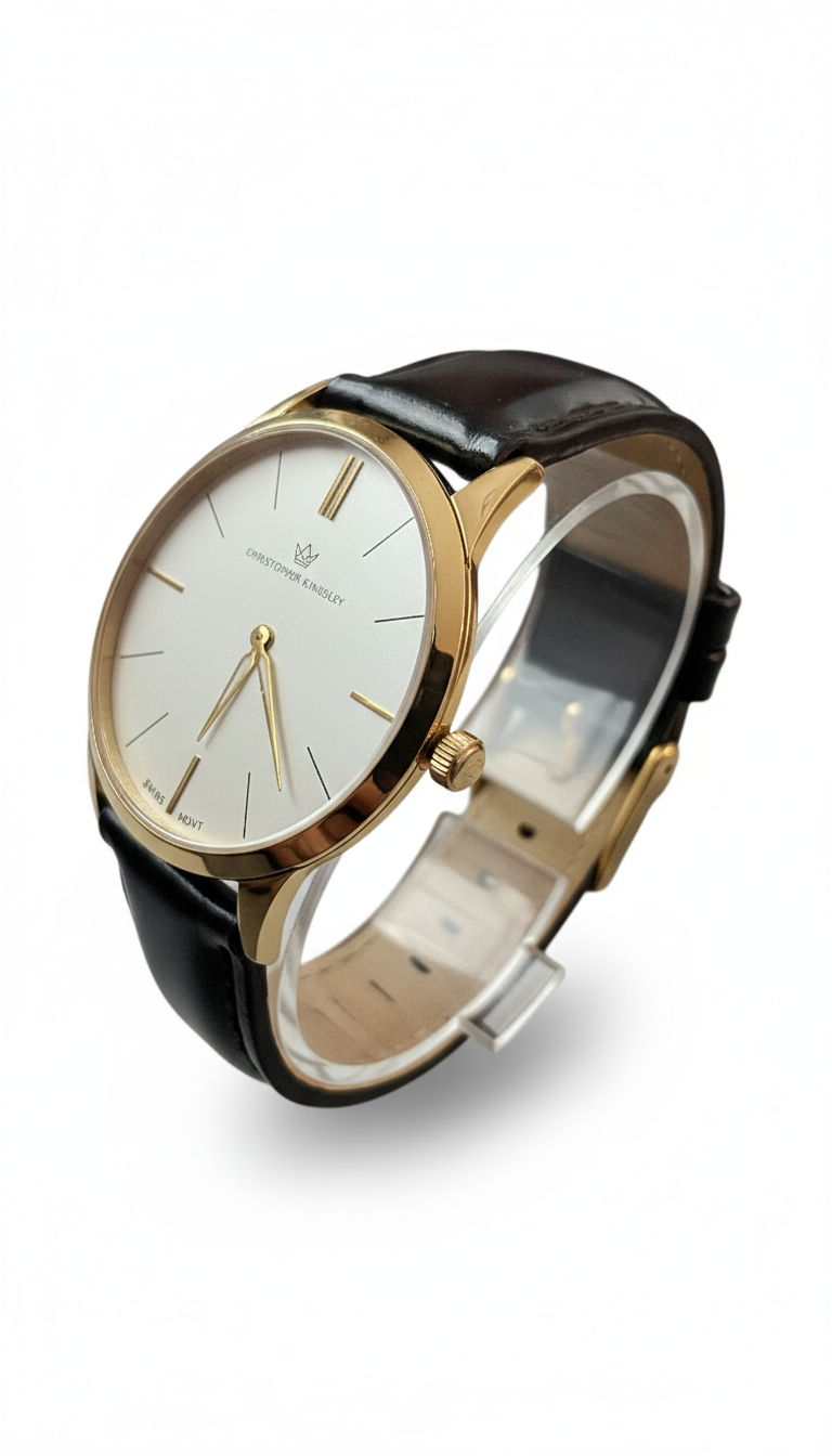 Christopher Kingsley Gold Men’s Swiss Watch - 00000 - Men’s Watches