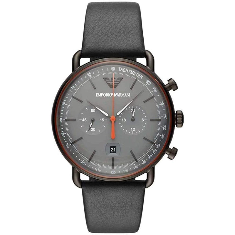 Emporio Armani Men's Aviator Black Watch  AR11168 - The Watches Men & CO