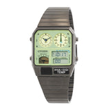 Citizen Alarm Quartz Analog-Digital Green Dial Ladies Watch JG2147-85X - The Watches Men & Co