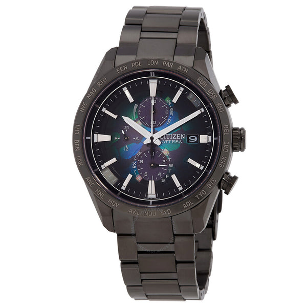Citizen Attesa Perpetual Alarm World Time Chronograph Men's Watch AT8286-65E - The Watches Men & Co