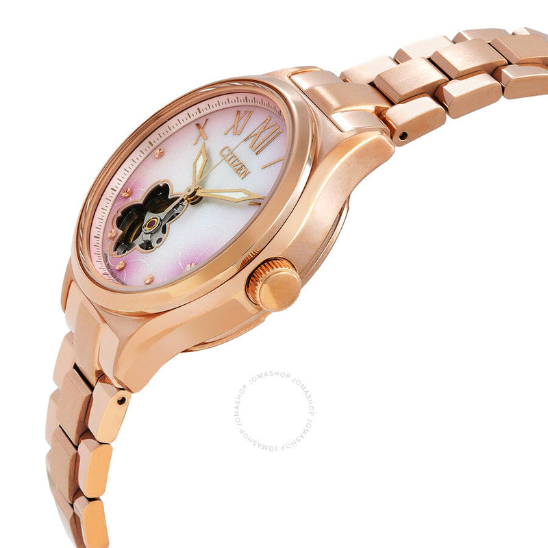 Citizen Automatic Crystal White Dial Ladies Watch PC1017-70Y - The Watches Men & Co #2