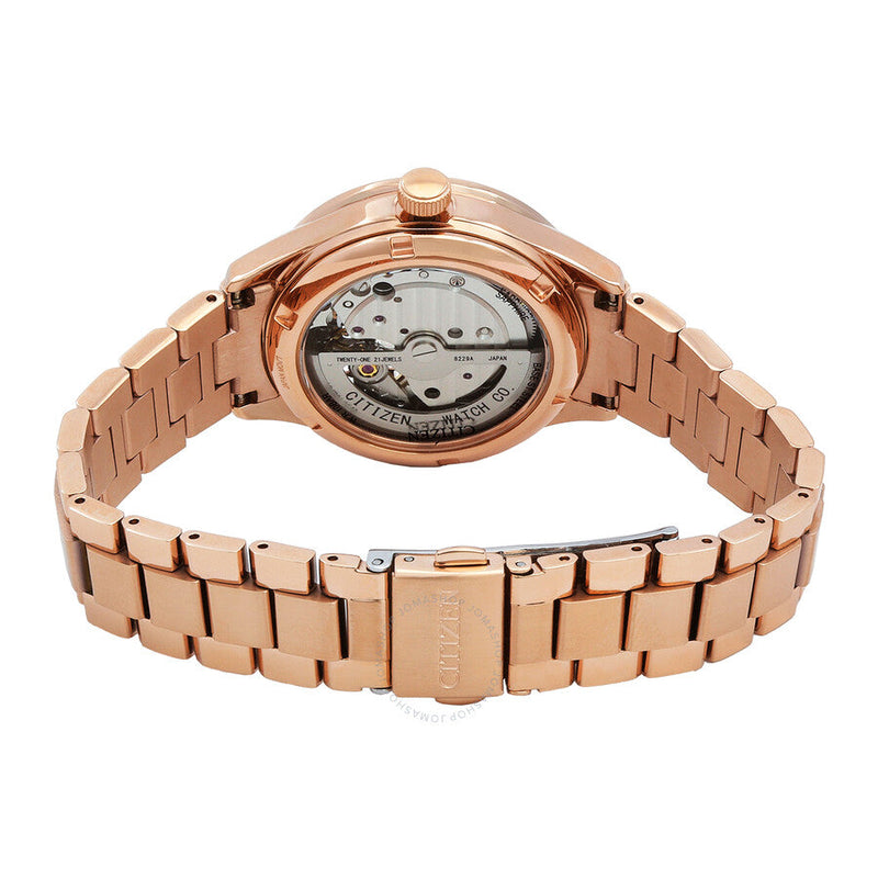 Citizen Automatic Crystal White Dial Ladies Watch PC1017-70Y - The Watches Men & Co #3