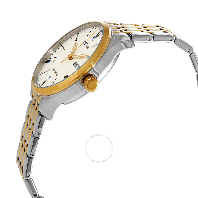 Citizen Automatic White Dial Two-tone Men's Watch NH8354-58A - The Watches Men & Co #2