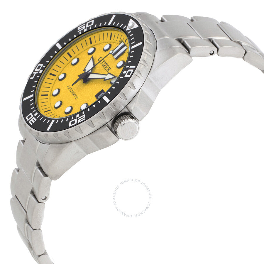 Citizen Automatic Yellow Dial Men's Watch NJ0170-83Z - The Watches Men & Co #2
