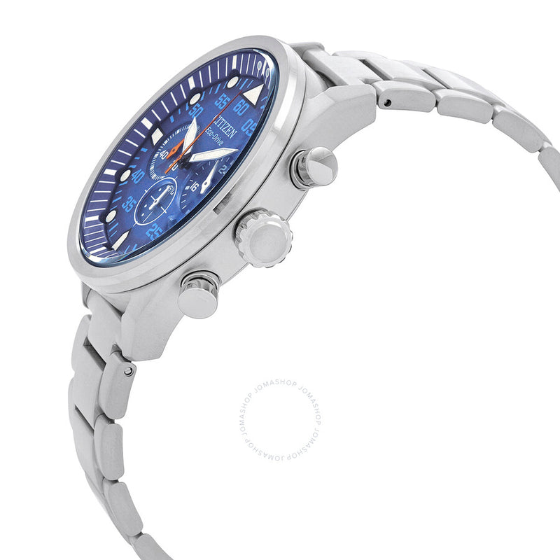 Citizen Avion Chronograph Eco-Drive Blue Dial Men's Watch CA4211-72L - The Watches Men & Co #2