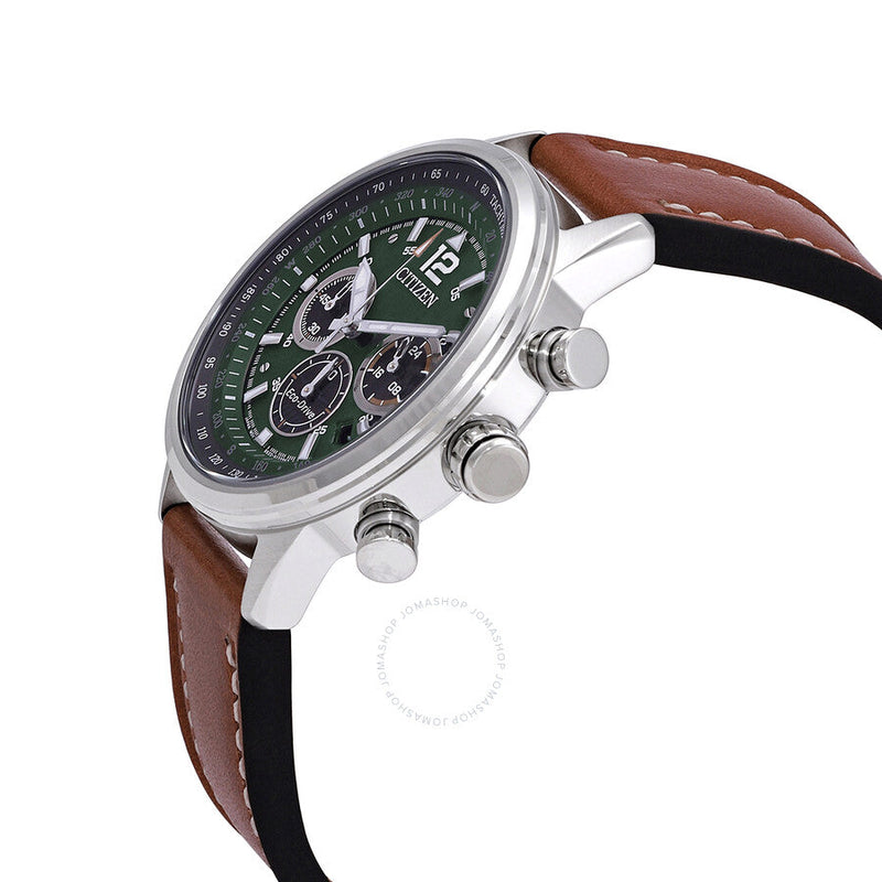 Citizen Avion Chronograph Green Dial Men's Watch CA4477-08X - The Watches Men & Co #2