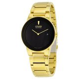 Citizen Axiom Black Dial Gold-tone Men's Watch AU1062-56E - The Watches Men & Co