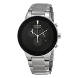 Citizen Axiom Eco-Drive Chronograph Black Dial Men's Watch AT2240-51E - The Watches Men & Co