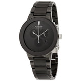Citizen Axiom Eco-Drive Chronograph Black Dial Watch AT2245-57E - The Watches Men & Co