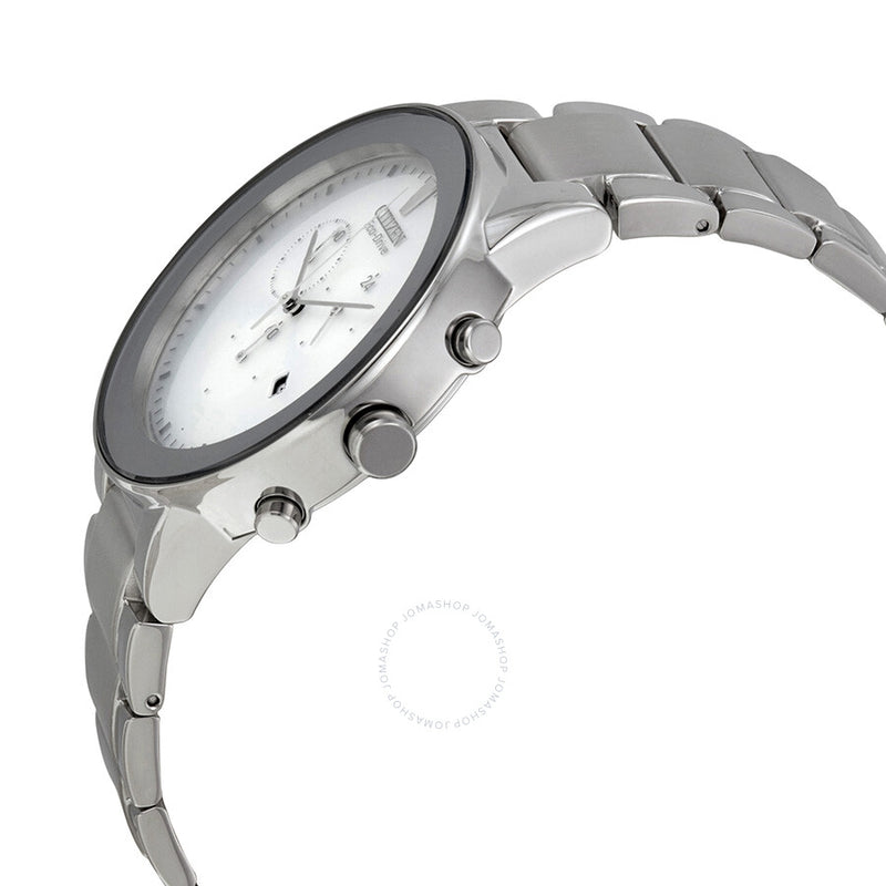 Citizen Axiom Eco-Drive Chronograph Stainless Steel Men's Watch AT2240-51A - The Watches Men & Co #2