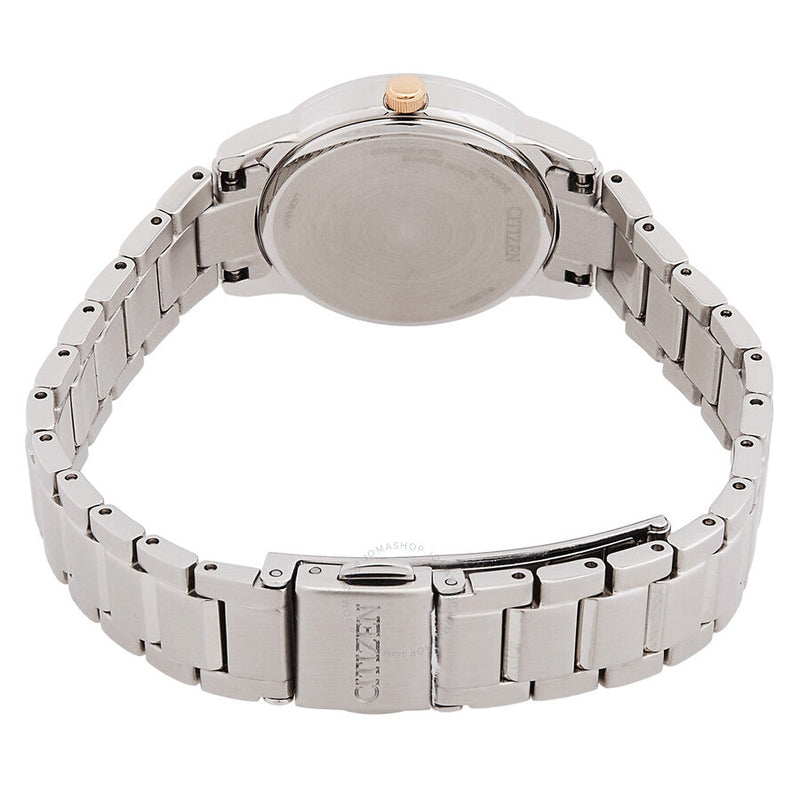 Citizen Black Dial Stainless Steel Band Ladies Watch EW2317-76E - The Watches Men & Co #3