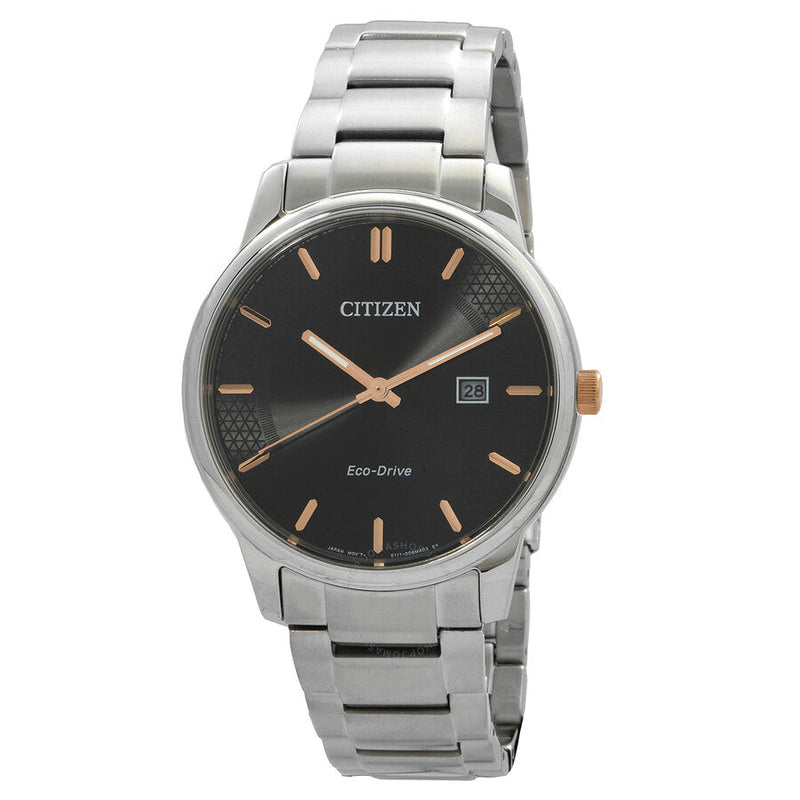 Citizen Black Dial Stainless Steel Band Men's Watch Bm6977-70E - The Watches Men & Co