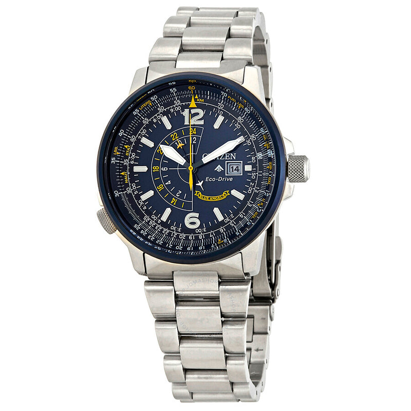 Citizen Blue Angels Promaster Nighthawk Eco-Drive Blue Dial Men's Watch BJ7006-56L - The Watches Men & Co
