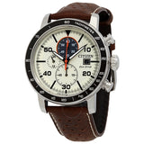 Citizen Brycen Chronograph Light Brown Dial Men's Watch CA0649-06X - The Watches Men & Co
