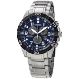 Citizen Brycen Perpetual Chronograph Blue Dial Men's Watch BL5558-58L - The Watches Men & Co