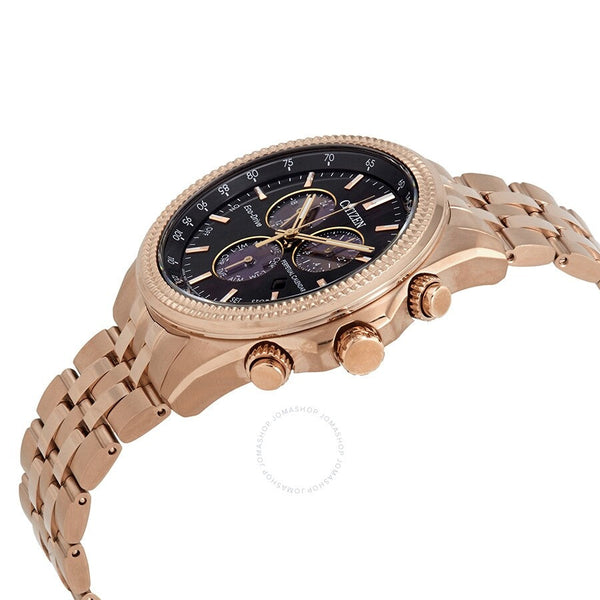 Citizen Brycen Perpetual Chronograph Eco-Drive Black Dial Men's Watch BL5563-58E - The Watches Men & Co #2