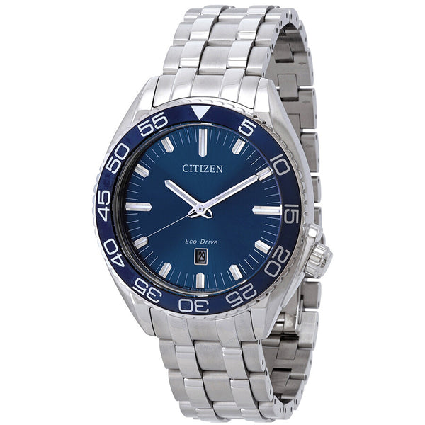 Citizen Carson Eco-Drive Blue Dial Men's Watch AW1770-53L - The Watches Men & Co