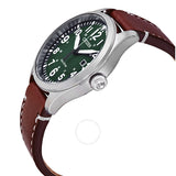 Citizen Chandler Eco-Drive Green Dial Dark Brown Leather Men's Watch BM6838-09X - The Watches Men & Co #2