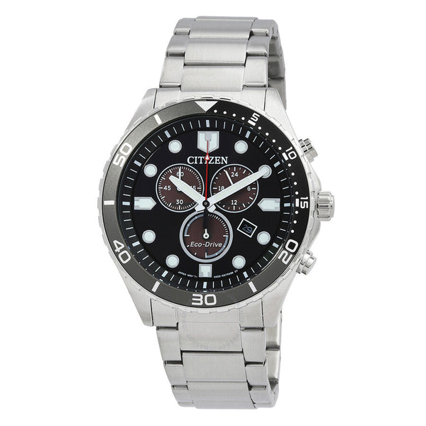 Citizen Chrono Sporty-Aqua Chronograph Black Dial Men's Watch AT2568-82E - The Watches Men & Co
