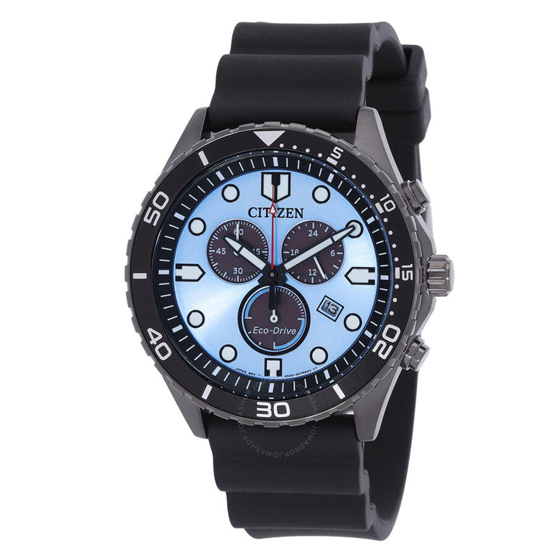Citizen Chrono Sporty-Aqua Chronograph Blue Dial Men's Watch AT2567-18L - The Watches Men & Co
