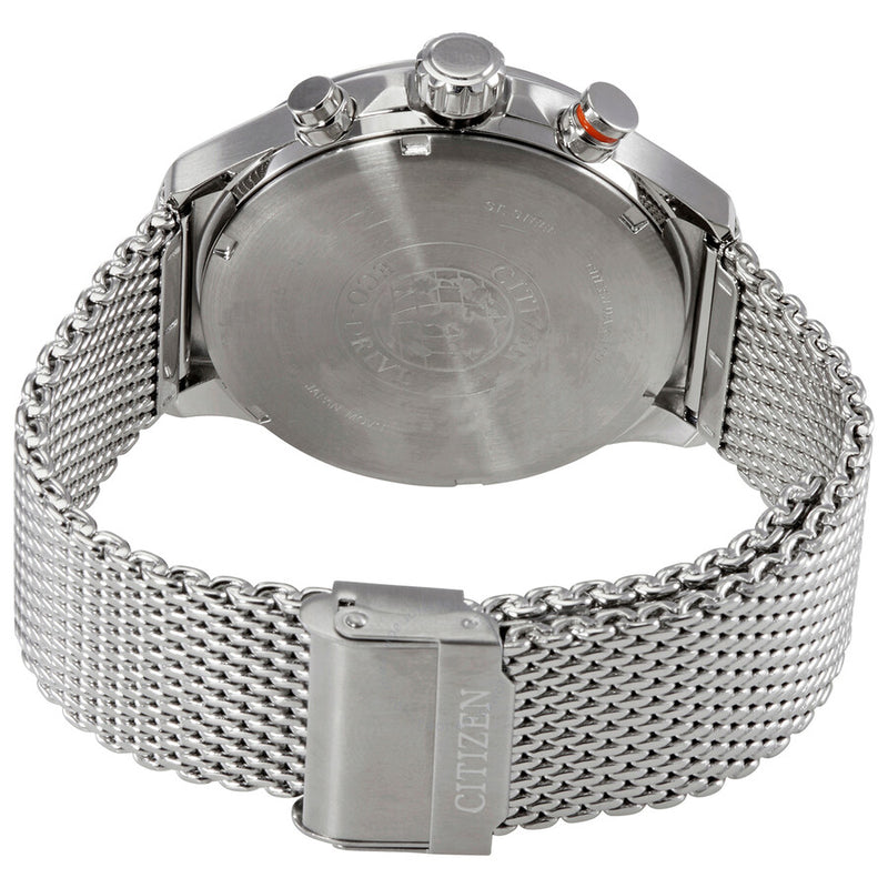 Citizen Chronograph Blue Dial Stainless Steel Mesh Men's Watch CA7011-83L - The Watches Men & Co #3