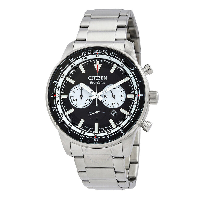 Citizen Chronograph Eco-Drive Black Dial Men's Watch CA4500-91E - The Watches Men & Co